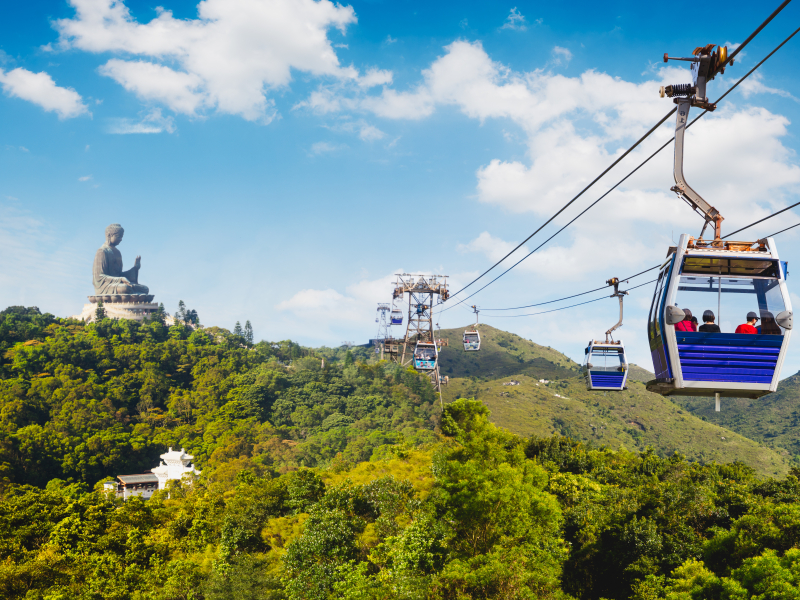 Hong Kong outlying islands - Lantau Island's Ngong Ping Cable Car Hong Kong outlying islands - Lantau Island's Ngong Ping Cable Car