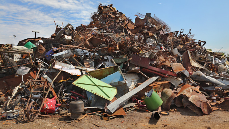 Rubbish heap - Christmas tradition in Guatemala