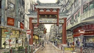 Hong Kong Artist Hong Kong sketch Richard Crosbie