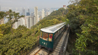 The Peak Tram in Hong Kong