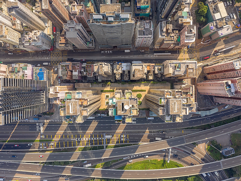 Sai Ying Pun Roads in Hong Kong