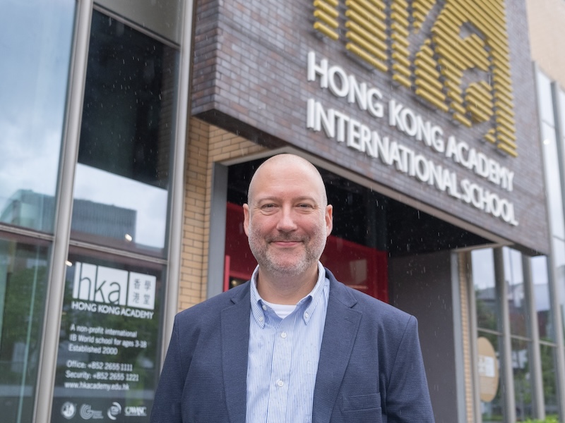 HKA Headmaster, background in education, american expat in Hong Kong