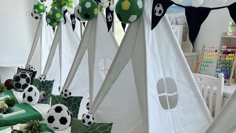 kids birthday party tepees