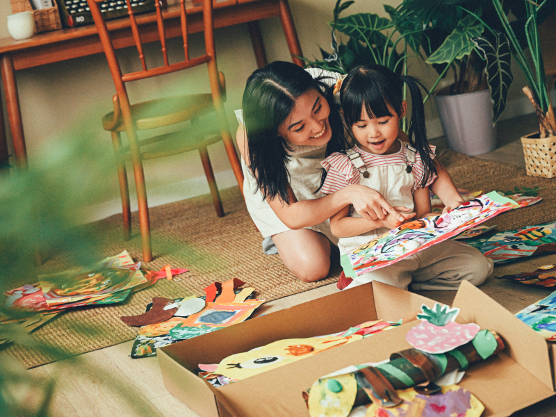 Turn your children's paintings into a keepsake book